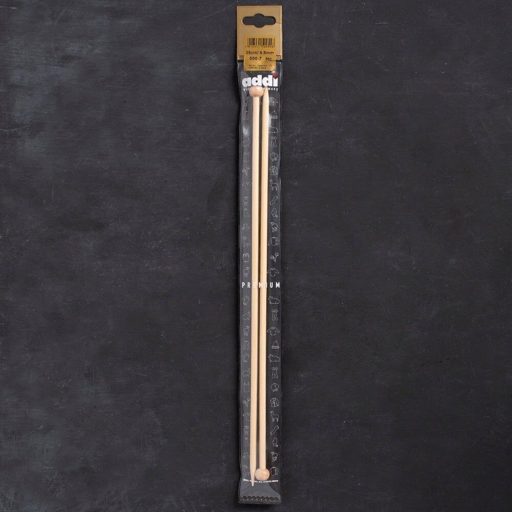 Addi Bambus 5,5mm 35cm Bambu Örgü Şişi - 500-7