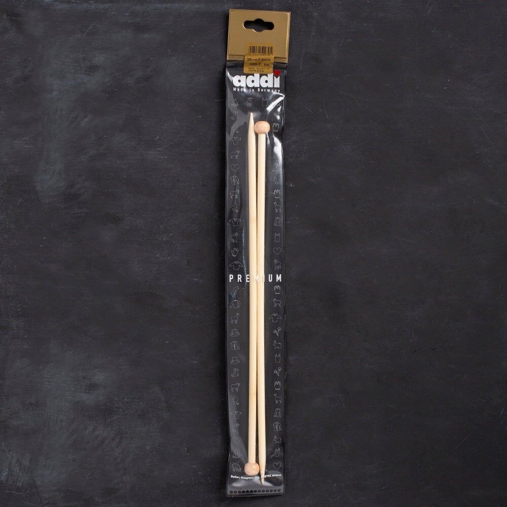 Addi Bambus 7mm 35cm Bambu Örgü Şişi - 500-7