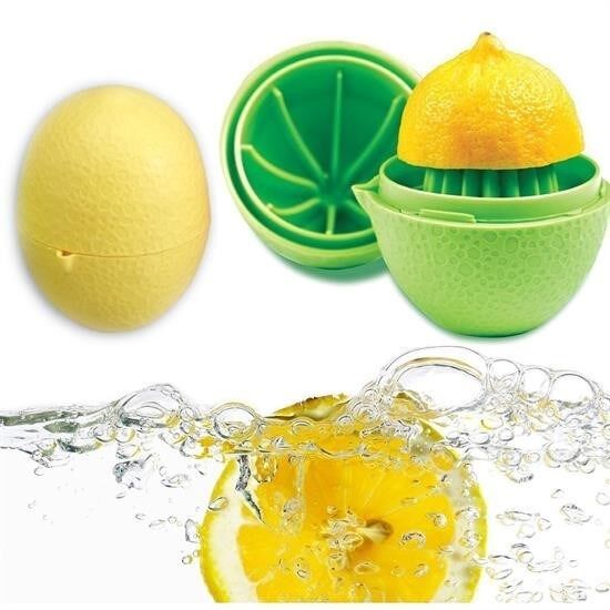 BUFFER® Hazneli Kapaklı Hijyenik Pratik Kolay Limon Sıkacağı Aparatı