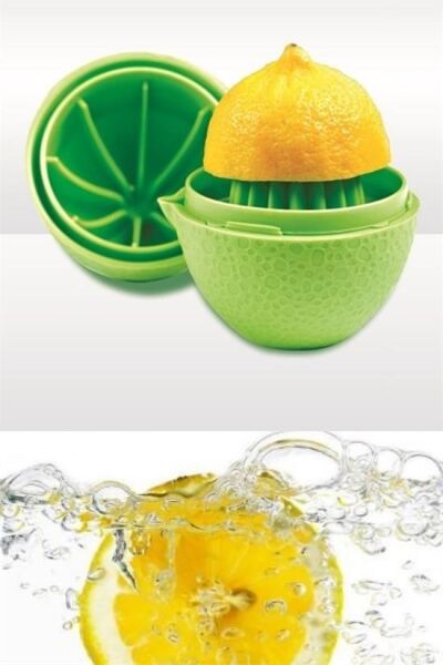 BUFFER® Hazneli Kapaklı Hijyenik Pratik Kolay Limon Sıkacağı Aparatı