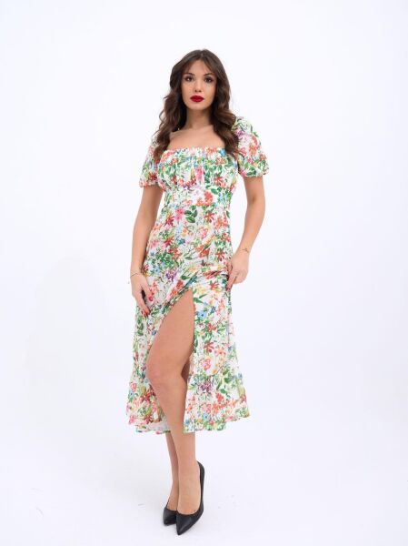 6330 ELBİSE-ÇİÇEK DESEN