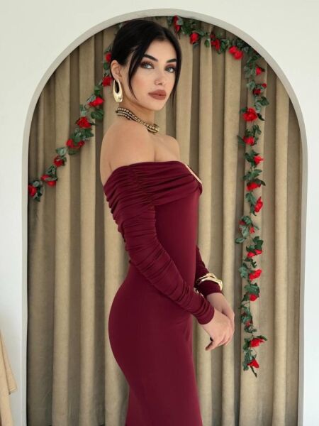 Maca Straplez Elbise