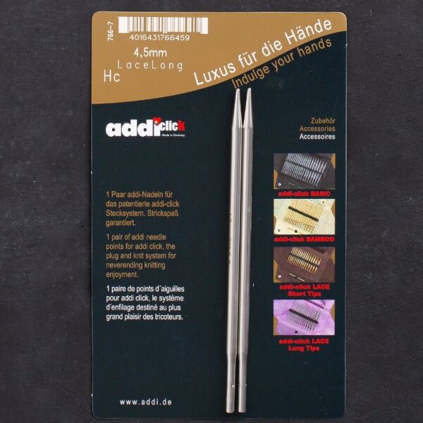 Addi Click Lace 4,5mm Değiştirilebilir Uzun Uçlu D