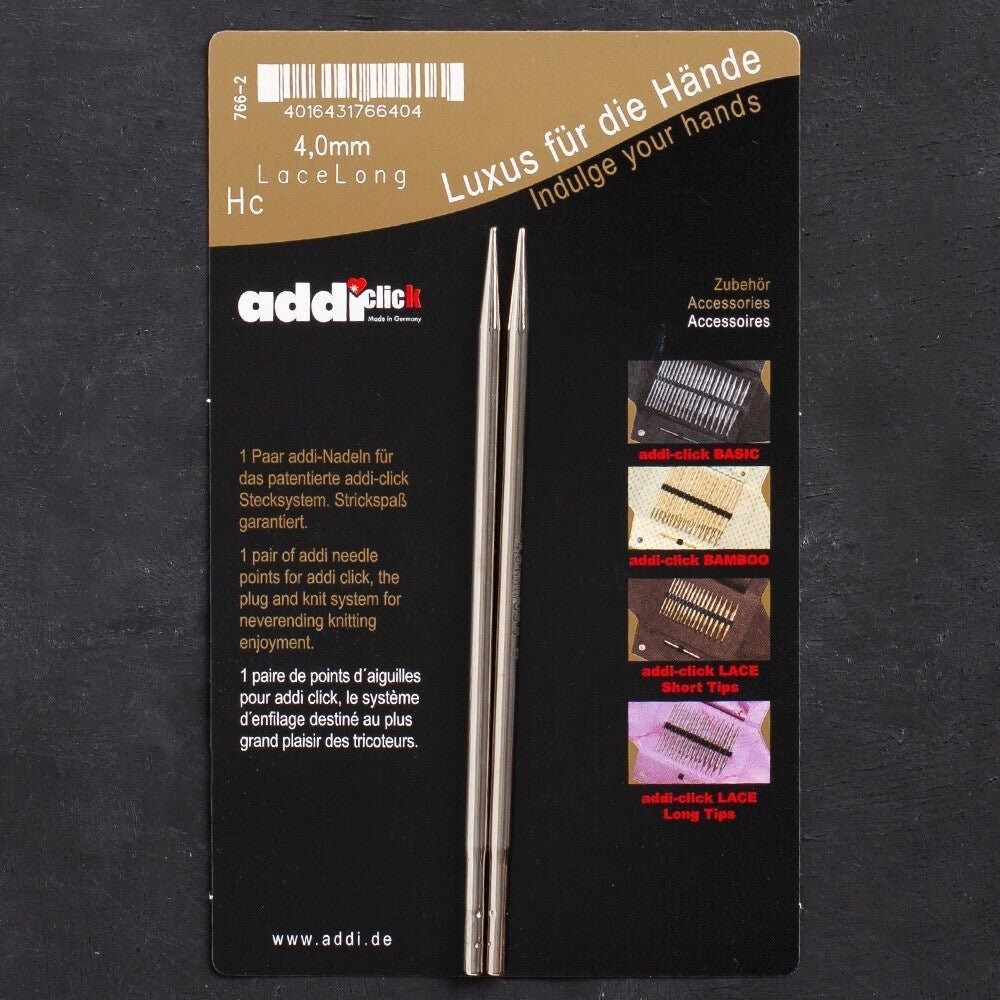 Addi Click Lace 4mm Değiştirilebilir Uzun Uçlu Dan