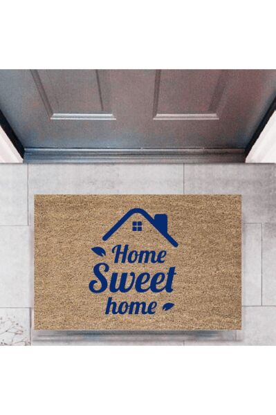 Kapı Önü Paspası Dekoratif Dijital Baskı Home Sweet Home P-2321