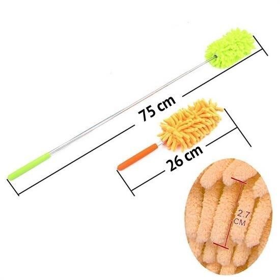 BUFFER® Teleskopik Mikrofiber Pratik Uzayabilen Toz Alma Fırçası Aparatı