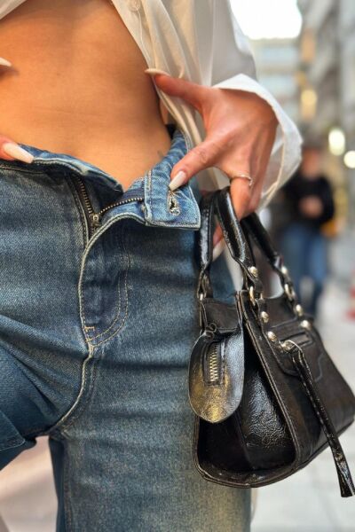Lacivert Comfy Jeans Pantolon