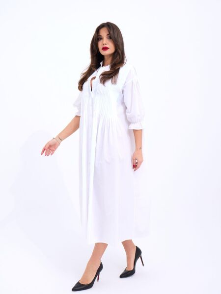 5865 ELBİSE-BEYAZ