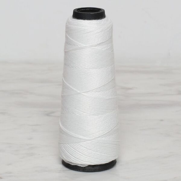 Loren Yorgan İpi Küçük Bobin - Beyaz