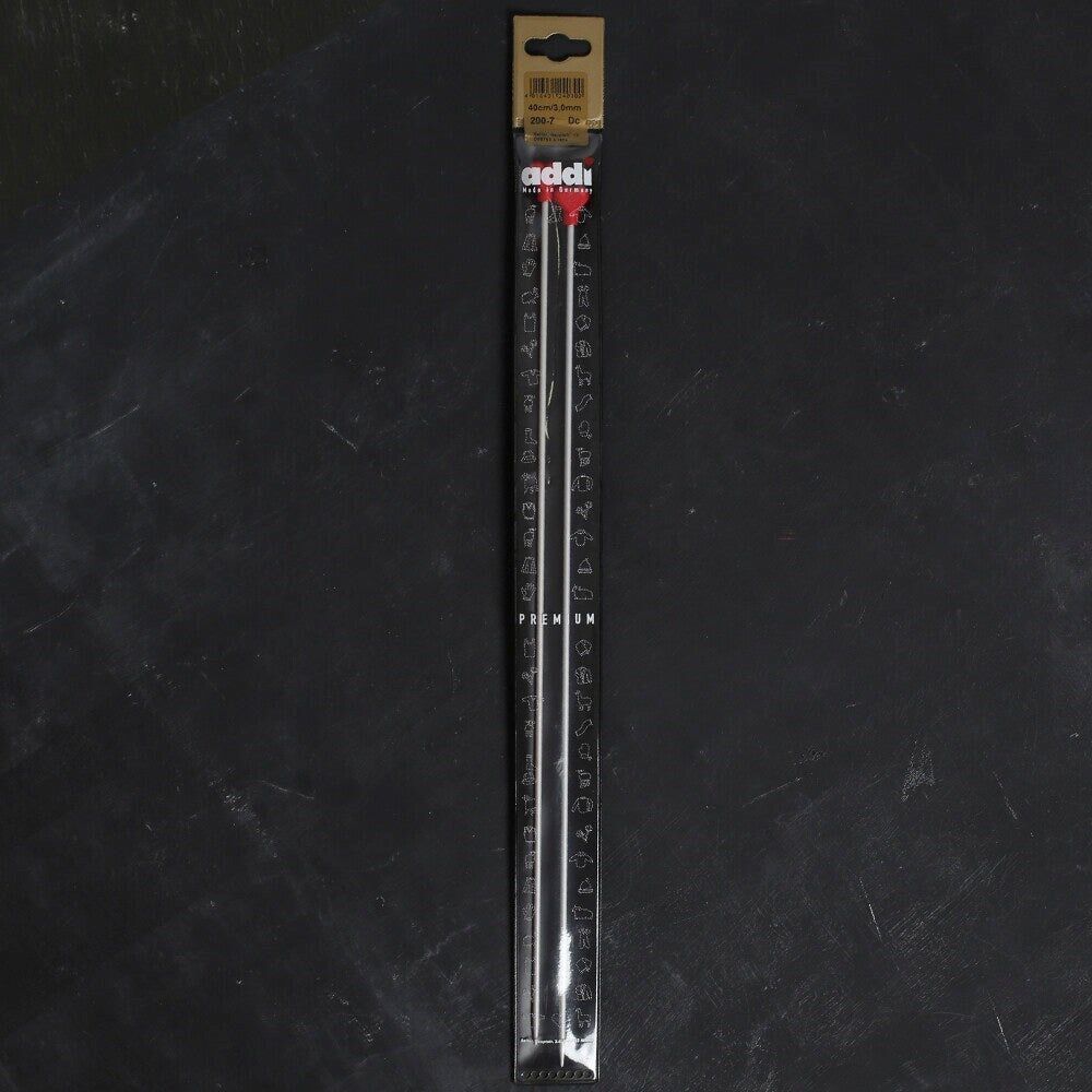 ADDI KALPLİ 3MM 40CM KLASİK ALÜMİNYUM ÖRGÜ ŞİŞİ -