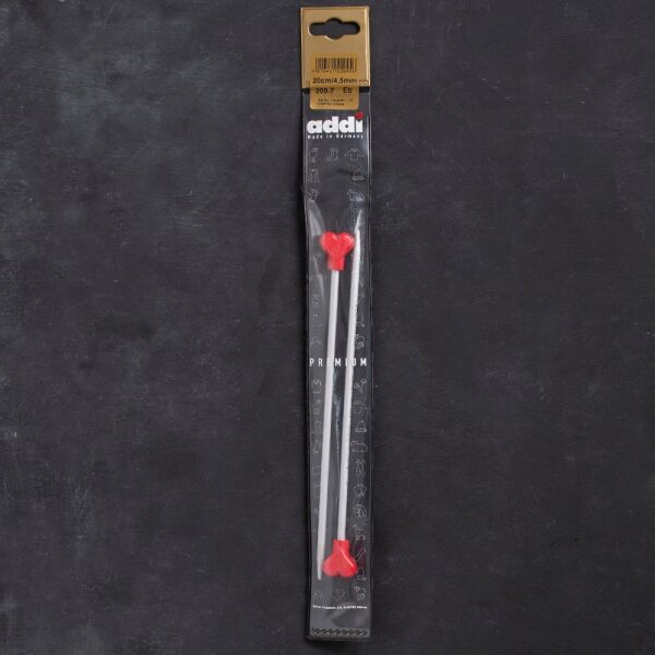 Addi Kalpli 4,5mm 20cm Klasik Alüminyum Örgü Şişi