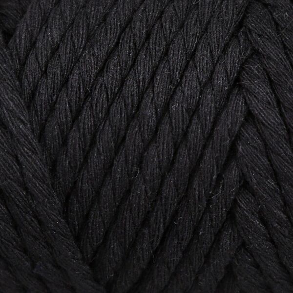 Loren Decor 3 Büküm Makrome İpi Siyah - L006