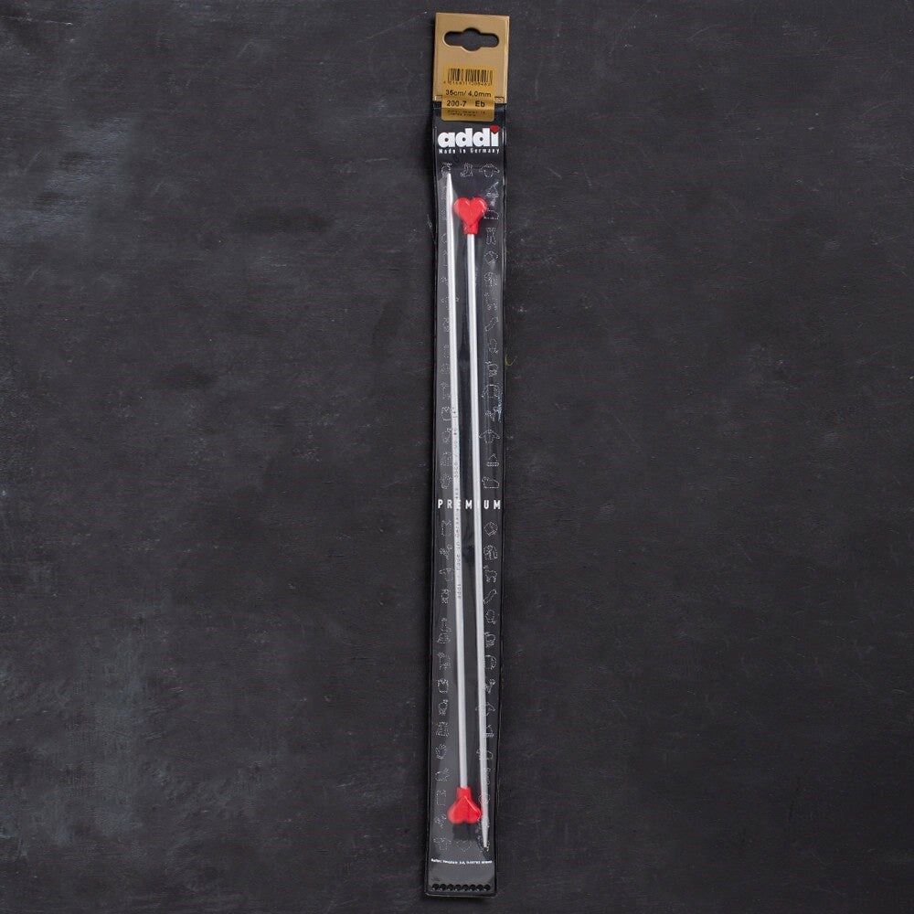 Addi Kalpli 4mm 35cm Klasik Alüminyum Örgü Şişi -