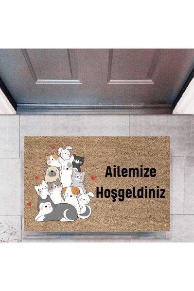 Kapı Önü Paspası Dekoratif Dijital Baskı Kişiye Özel P-2413