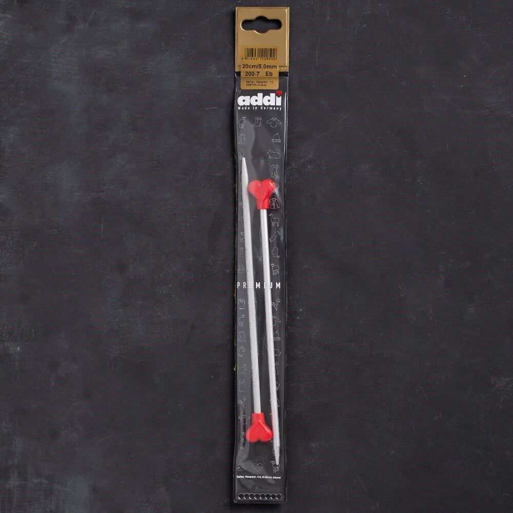 Addi Kalpli 5mm 20cm Klasik Alüminyum Örgü Şişi -