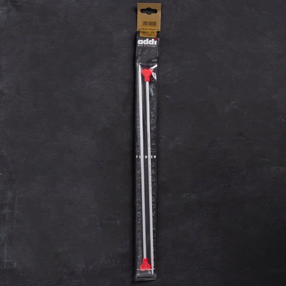 Addi Kalpli 5mm 35cm Klasik Alüminyum Örgü Şişi -