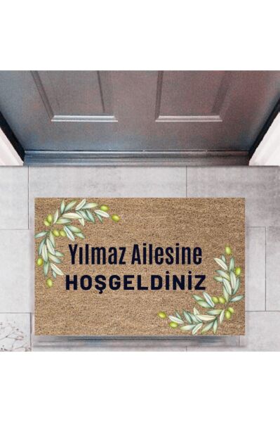 Kapı Önü Paspası Dekoratif Dijital Baskı Kişiye Özel P-2451