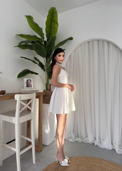 Pole İp Askılı Elbise