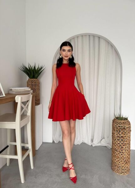 Berl Cep Detaylı Elbise