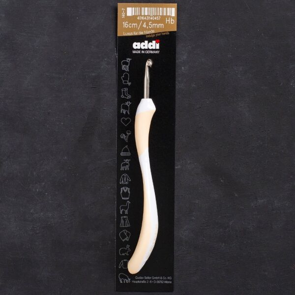 Addi Swing 4,5mm 16cm Bej Ergonomik Yün Tığ - 140-