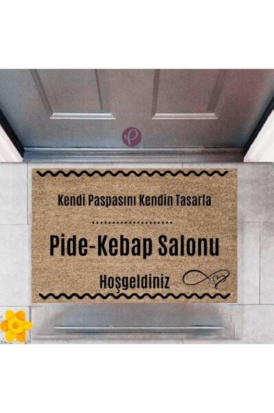 Kapı Önü Paspası Dekoratif Dijital Baskı Pide-Kebap Salonu P-2553