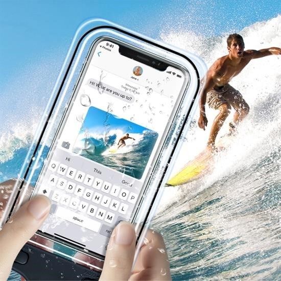 BUFFER® Bisiklete Takılan Su ve Yağmur Gerirmez Telefon Kılıfı Universal