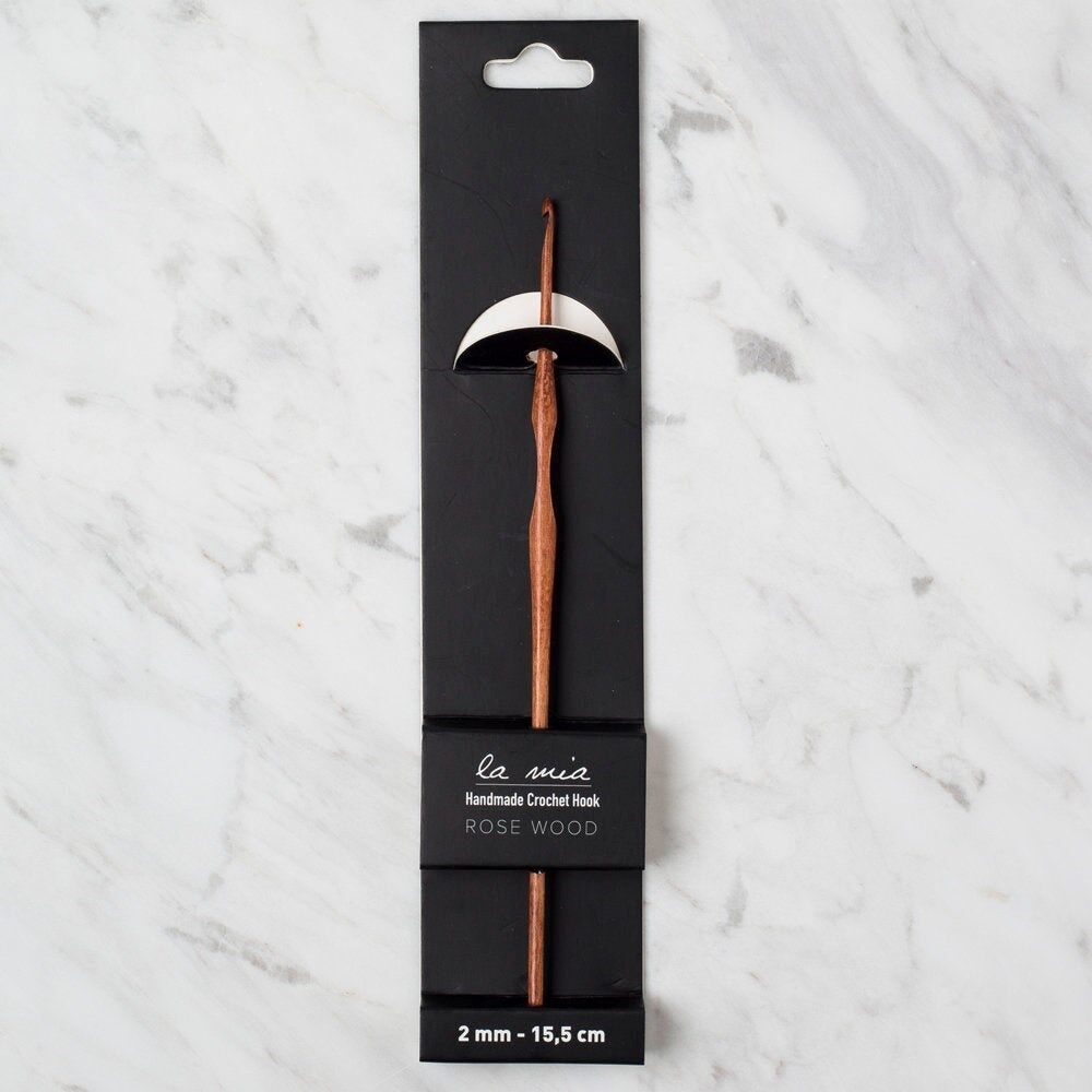 La Mia Rosewood 2 mm 15.5 cm Ahşap Yün Tığ