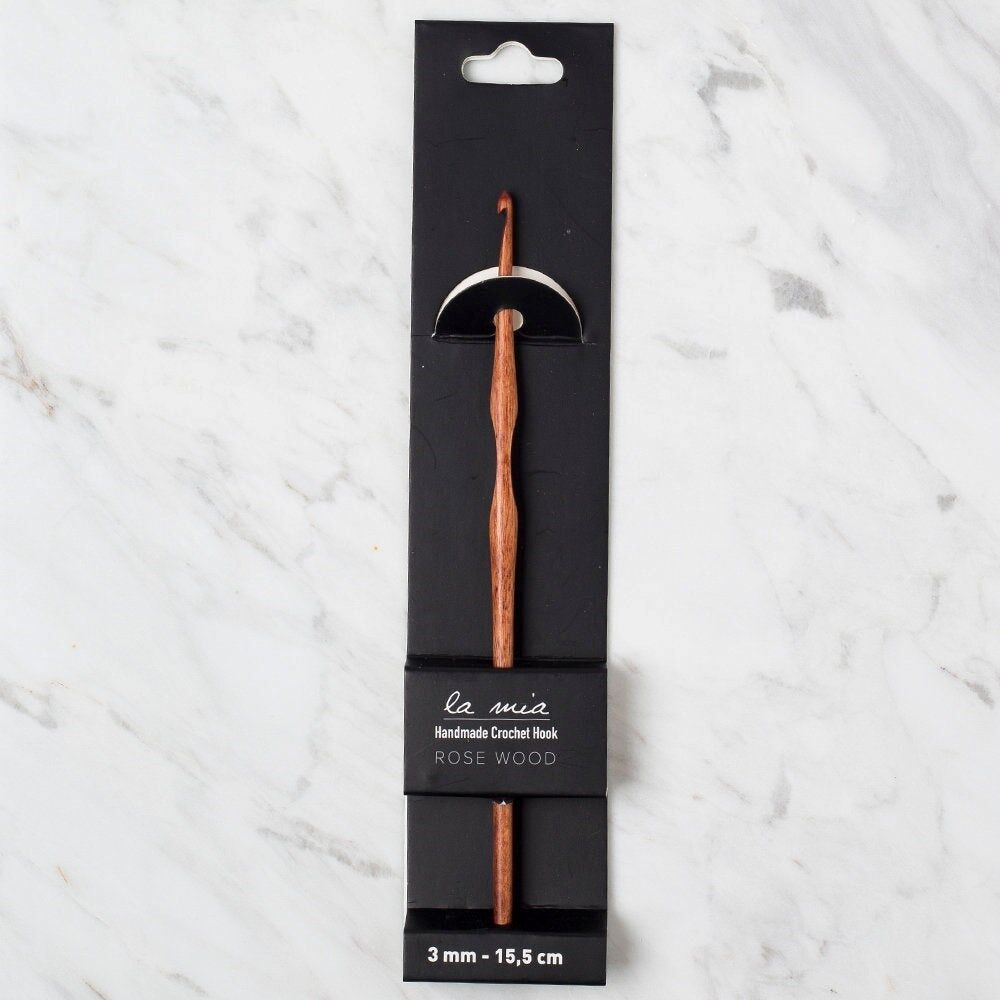 La Mia Rosewood 3 mm 15.5 cm Ahşap Yün Tığ