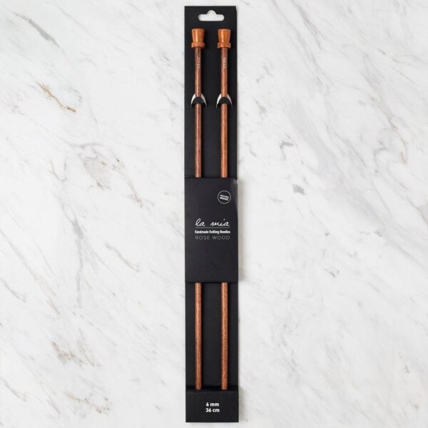 La Mia Rosewood 6 mm 36 cm Ahşap Örgü Şişi