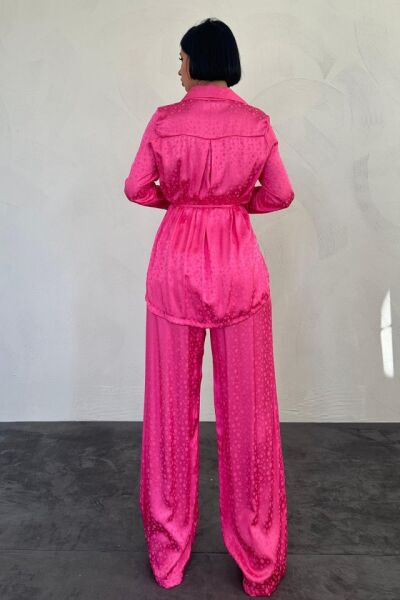 Pembe Jakarlı Biye Takım
