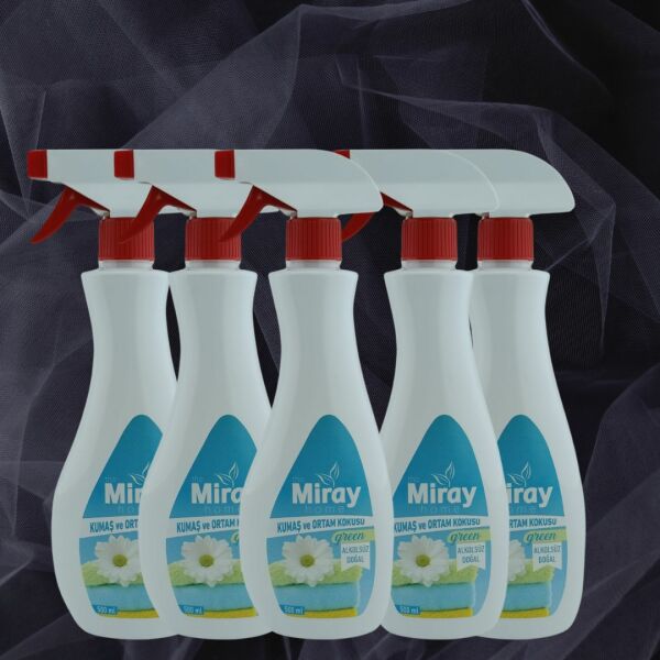 Miray Home Kozmetik Kumaş ve Ortam Kokusu 500 Ml Green Alkolsüz ve Doğal