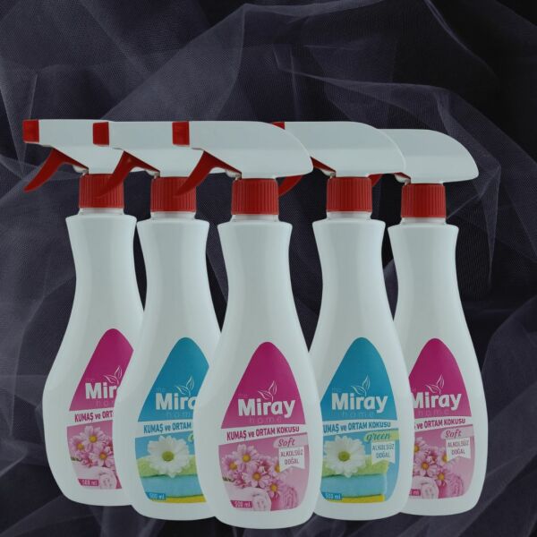 Miray Home Kozmetik Kumaş ve Ortam Kokusu 500 Ml Green Alkolsüz ve Doğal
