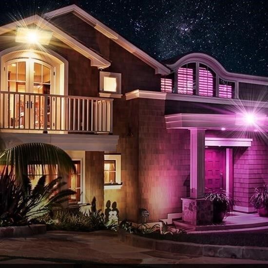 BUFFER® Kumandalı Led Işık Dış Cephe AydınlatmasıÇok Renkli RGBLed Panel Işık PartiLed Aydınlatma