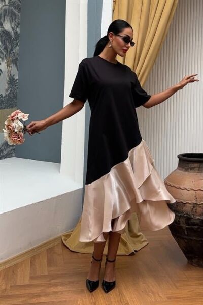 Volanlı Süprem Elbise 2864