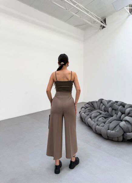 230 Gr Poly Viscose Full Lycra Metal Toka Aksesuarli Pantolon