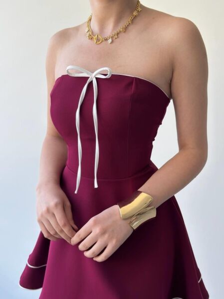 Yuna Straplez Elbise