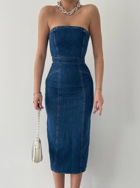 Izer Straplez Elbise