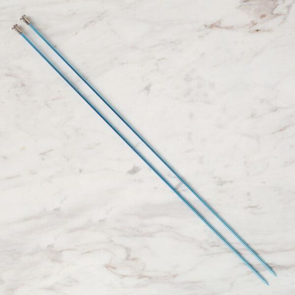 Loren Crafts 2,5 mm 35 cm Mavi Metal Örgü Şişi - L