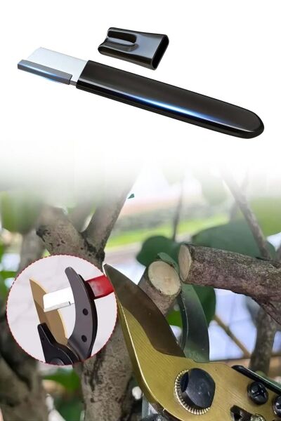 BUFFER® Koruyucu Kapaklı Keskin Makas Budama Makası Bıçak Bileme Aparatı Bileyici