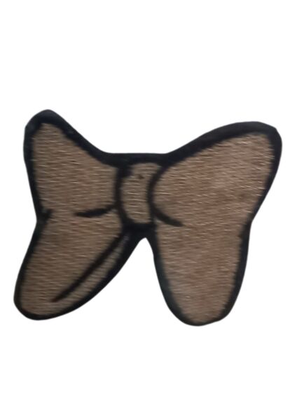 Aplike Ütü İle Yapışan Küçük Kelebek Kahverengi Arma 3x2 cm