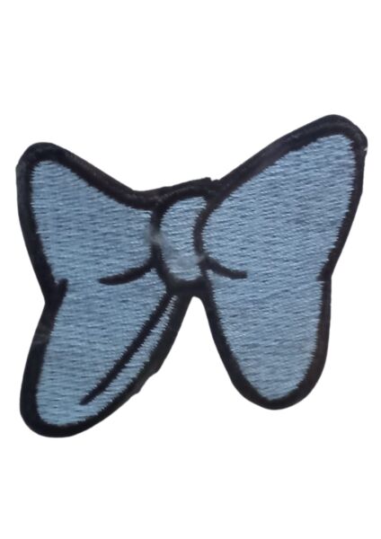 Aplike Ütü İle Yapışan Küçük Kelebek Mavi Arma 2x3 cm