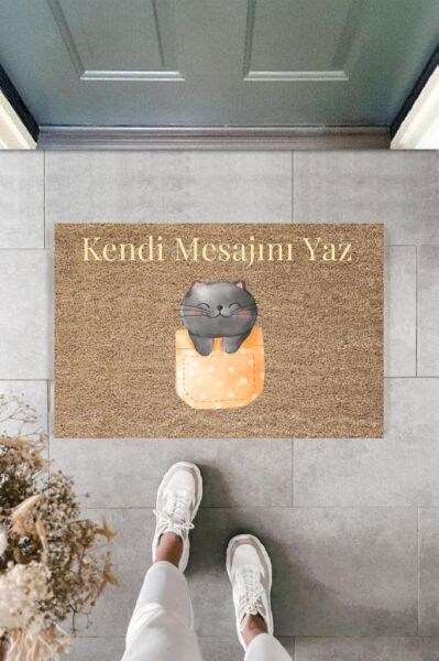 Dijital Baskı Kişiye Özel İç Kapı Dekorasyon Paspas  PS11197