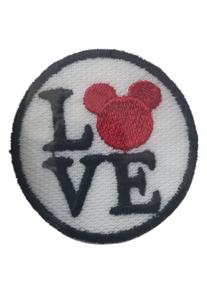 Aplike Ütü İle Yapışan Love Pati Arma 4 cm
