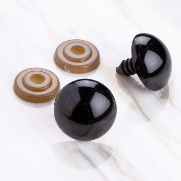 Loren 20 mm Siyah 5 Çift Amigurumi Göz