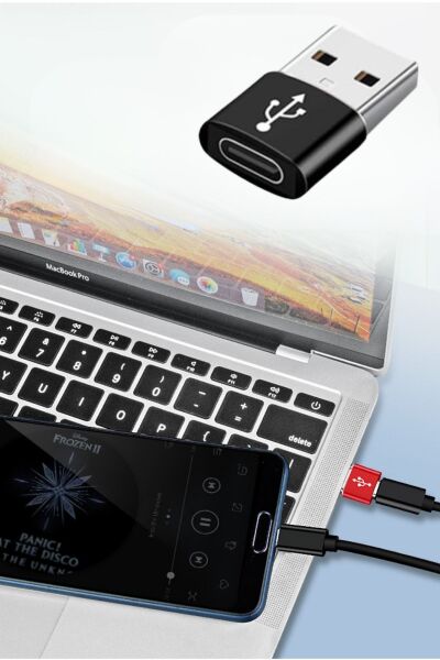 BUFFER® USB'den TYPE-C 'ye Dönüştürücü Adaptör Veri Aktarımı Sağlayıcı Şarj Data Çevirici