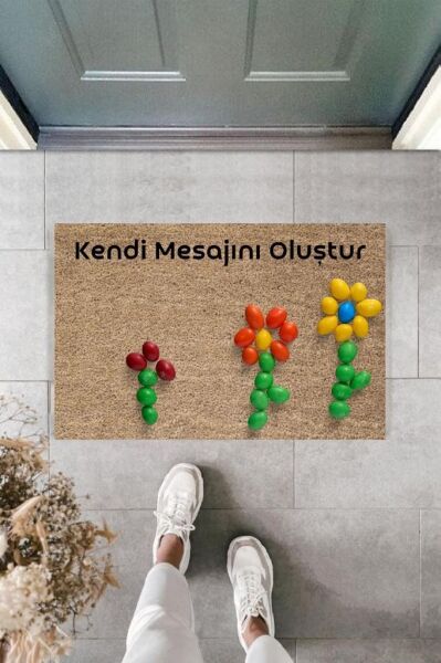 Dijital Baskı Kişiye Özel İç Kapı Dekorasyon Paspas  PS11232