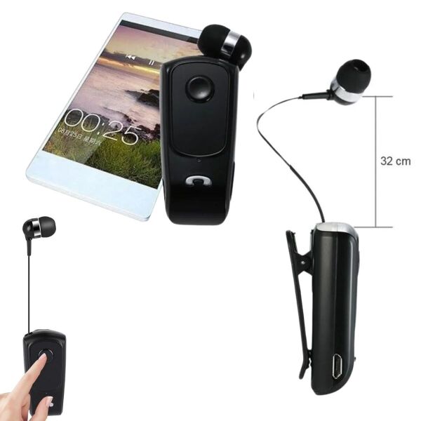 BUFFER® Telefon Bağlantılı Makaralı Kulaklıklı Bluetooth Kulaklık