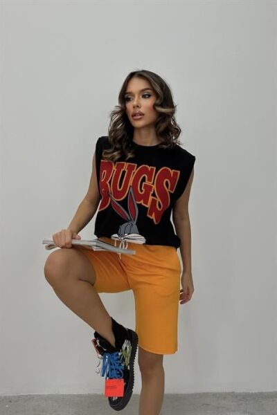 Beata Baskılı Şort Takım 9309-10