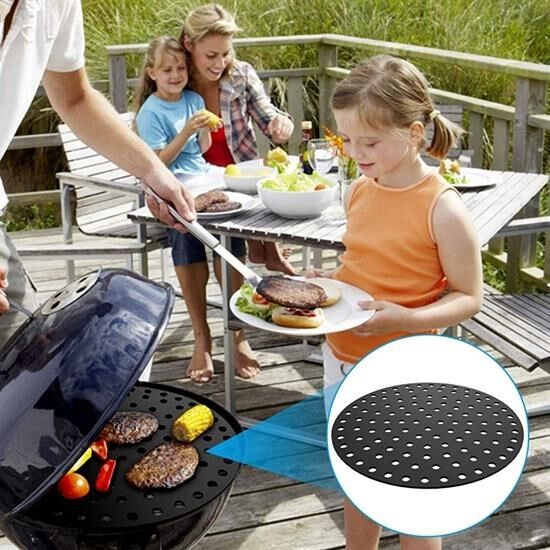 BUFFER® Renkli Isıya Dayanıklı Yıkanılabilir Silikon Fırın Ve Airfryer Yuvarlak Pişirme Matı 23 Cm