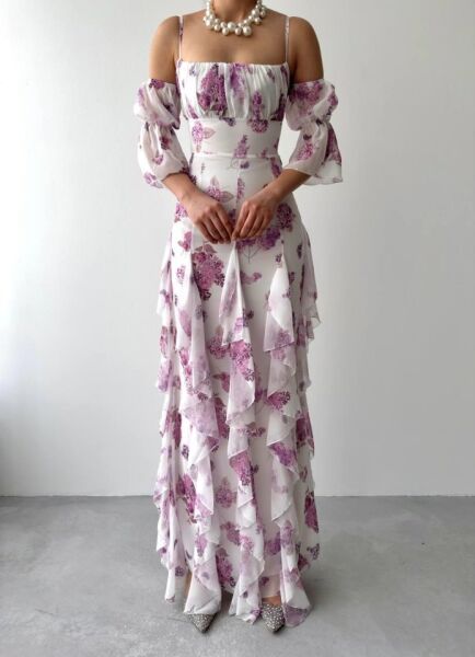 Mugo Fırfırlı Elbise